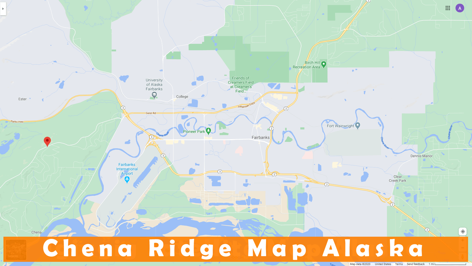 Chena Ridge map